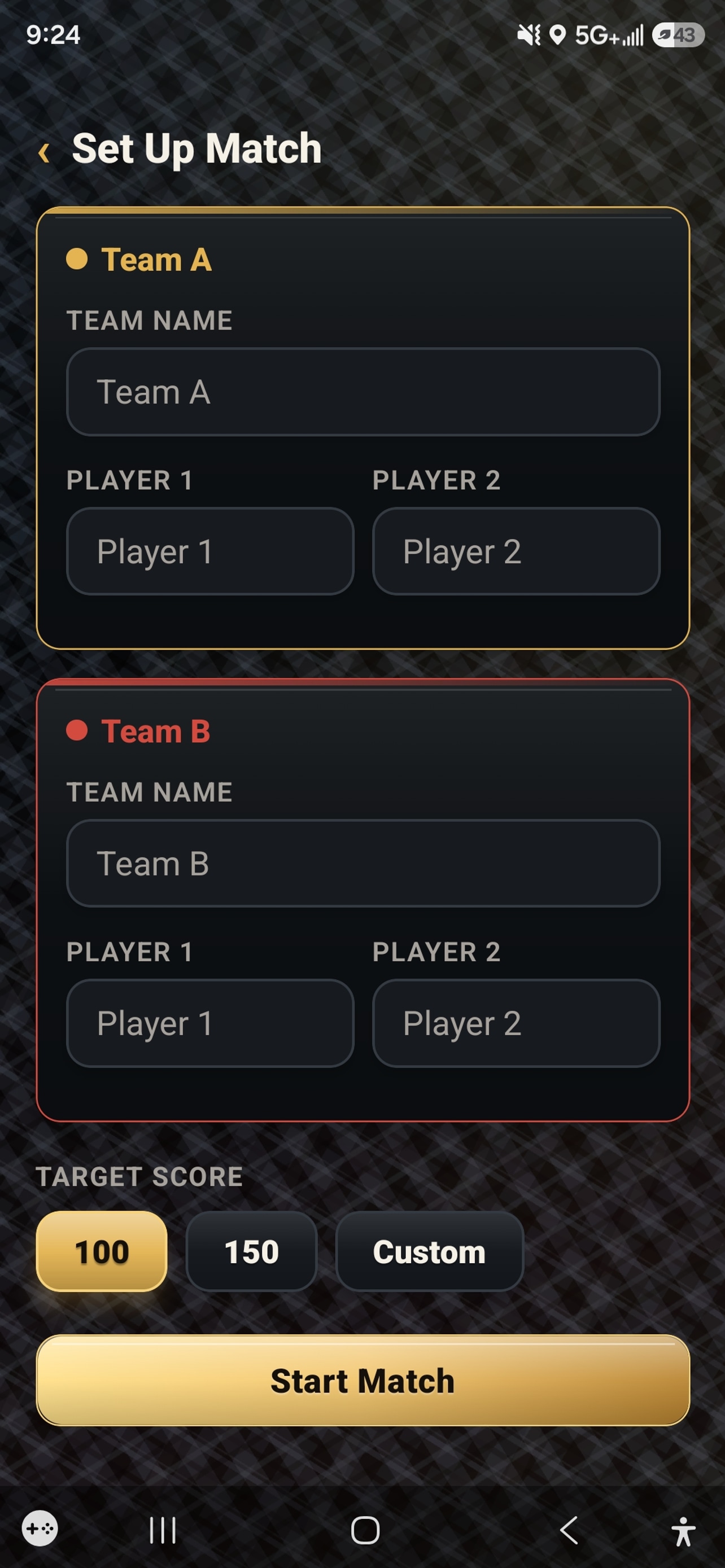 Set up a Domino Social Club match